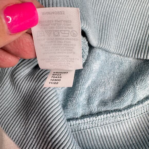 Lou & Grey Women’s sz Small Sweater 1/4 Zip Light Blue Cotton Blend Long Sleeve - Picture 7 of 10